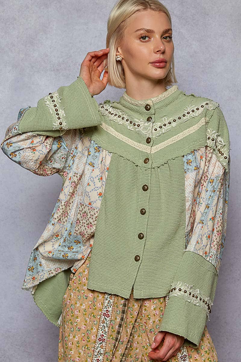 Sage Meadow Button Up