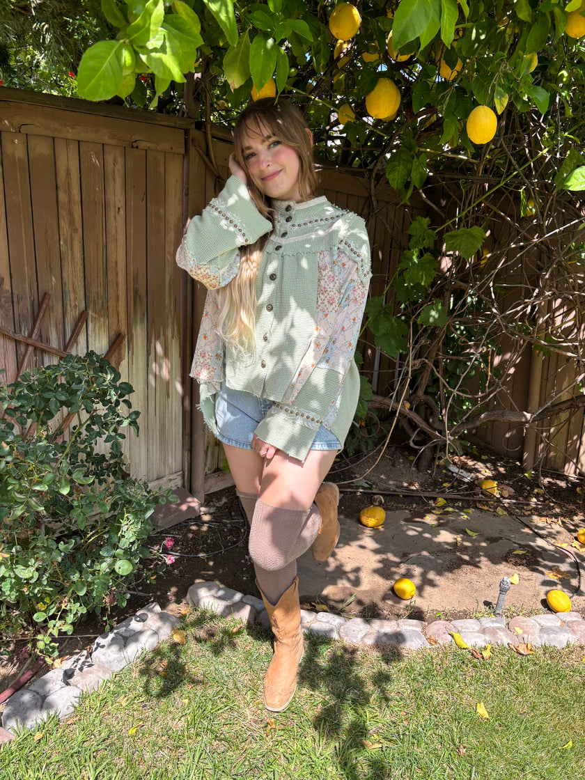 Sage Meadow Button Up