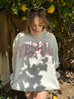 Ash Grey Oversized 'YESHUA & YHWH' Reversible Mockneck