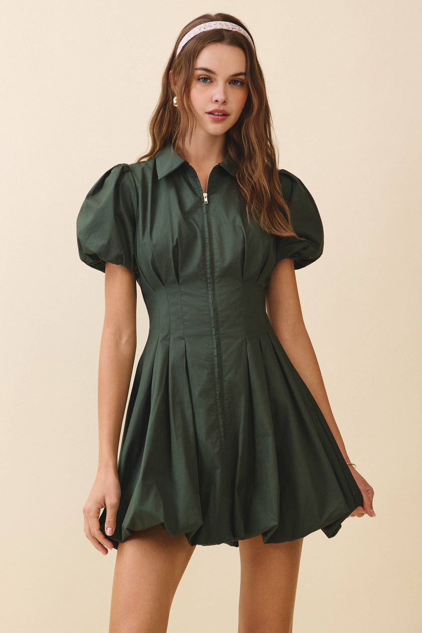 Garden Party Fit-and-Flare Bubble Dress
