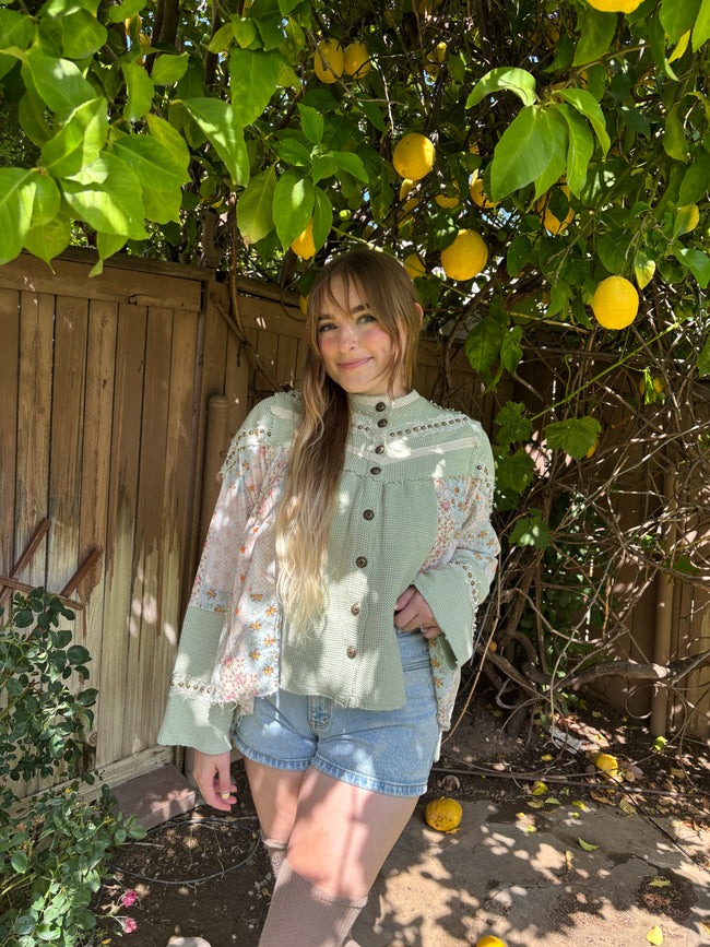 Sage Meadow Button Up