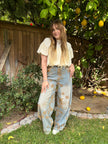 Vintage Boho Bloom Wide-Leg Jeans