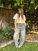 Vintage Boho Bloom Wide-Leg Jeans