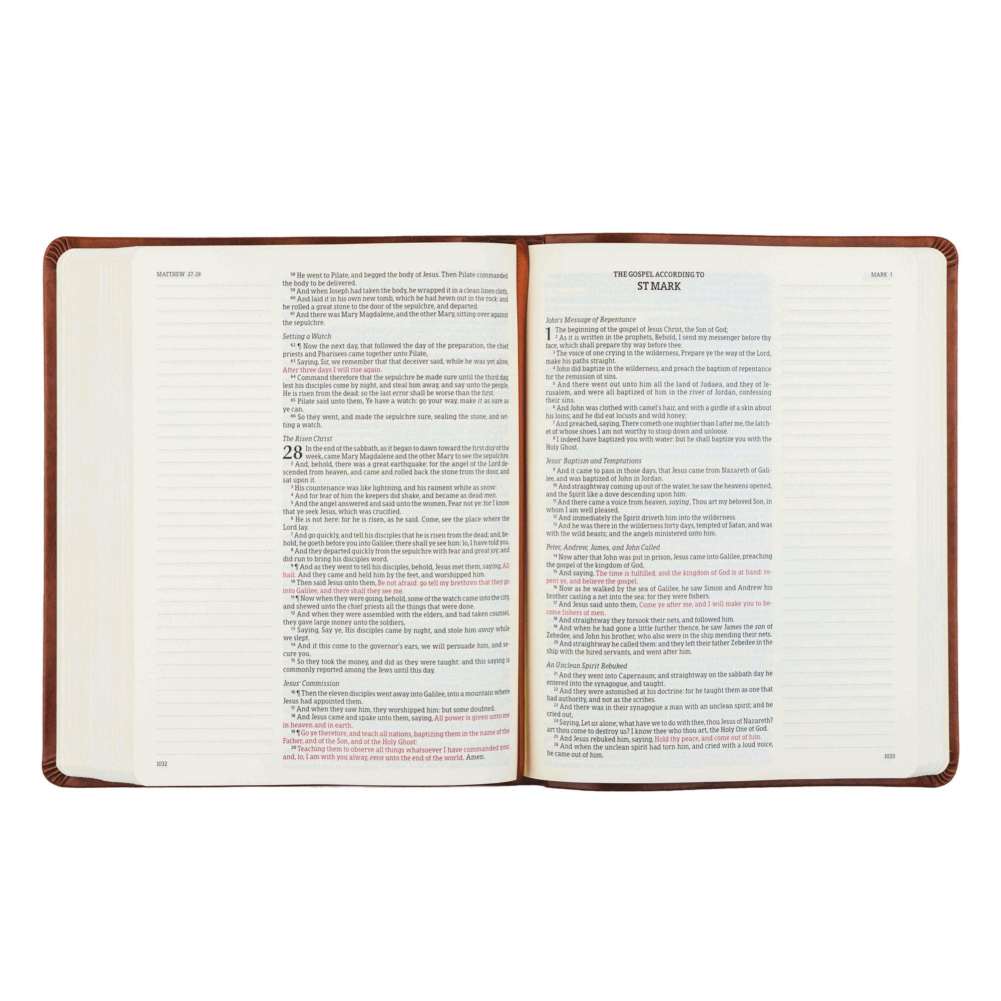 KJV Large Print Notetaking Bible - Vintage Wildflower